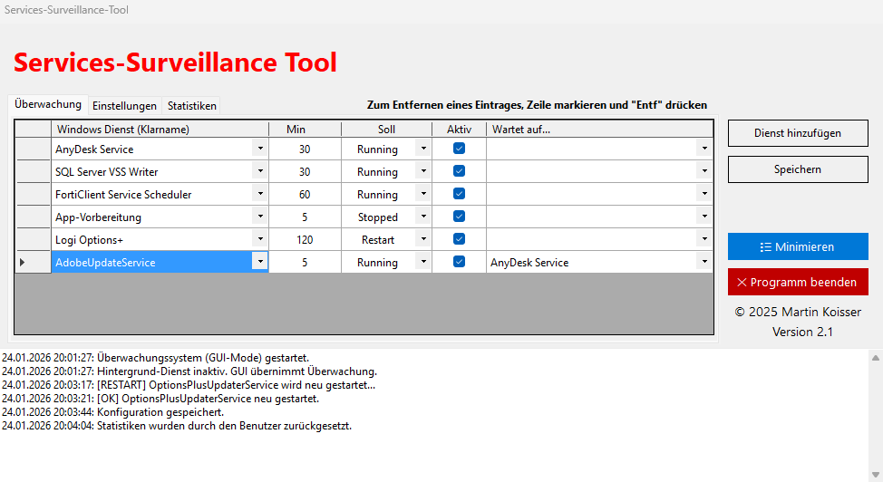 Services-Surveillance Tool